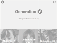 Tablet Screenshot of generation-y.org